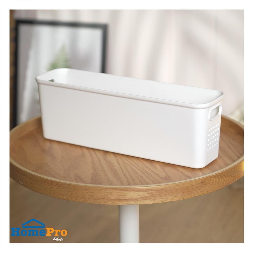 กล่องอเนกประสงค์ STACKO BONNIE S 36.5x9.5x12 ซม. สีขาว