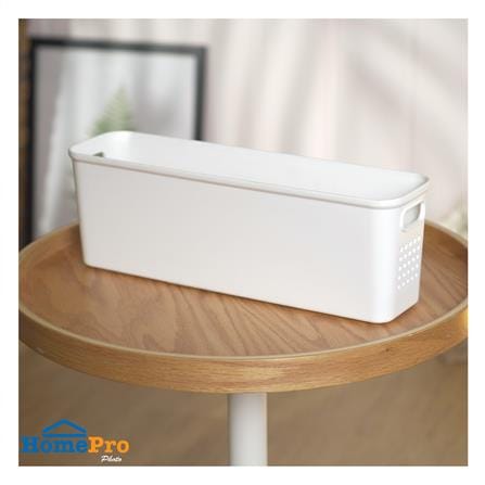 กล่องอเนกประสงค์ STACKO BONNIE S 36.5x9.5x12 ซม. สีขาว_4