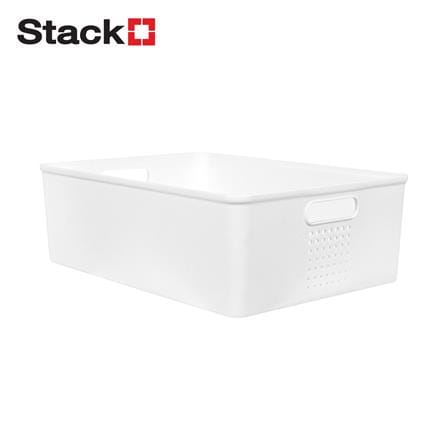 กล่องอเนกประสงค์ STACKO BONNIE L 36x25.5x12 ซม. สีขาว_0