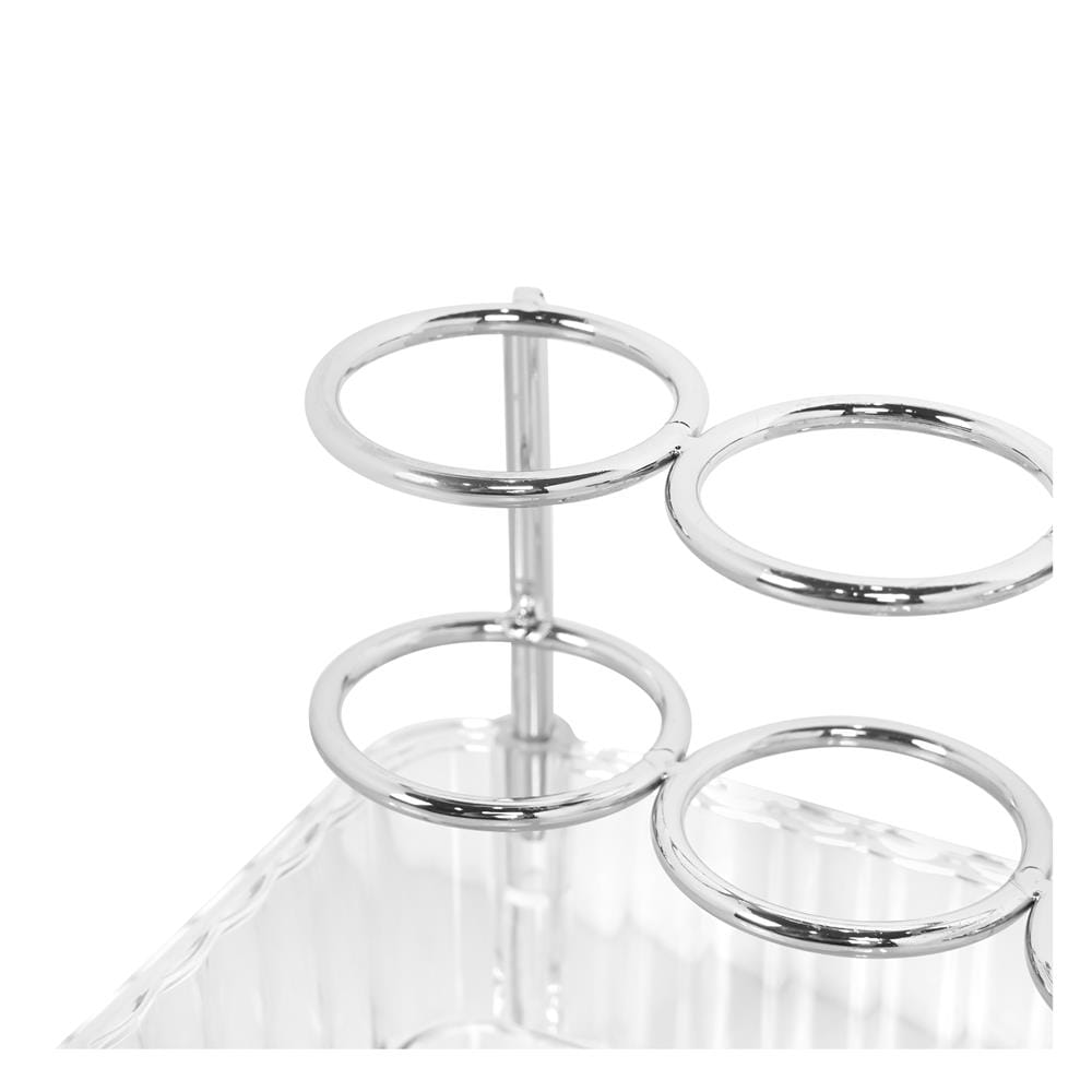 ชั้นเข้ามุมเก็บเครื่องสำอาง STACKO BREIS 25.5x25.5x11 ซม. สีใส