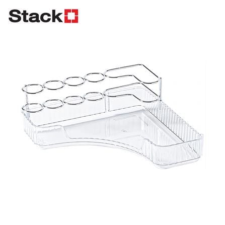 ชั้นเข้ามุมเก็บเครื่องสำอาง STACKO BREIS 25.5x25.5x11 ซม. สีใส_0