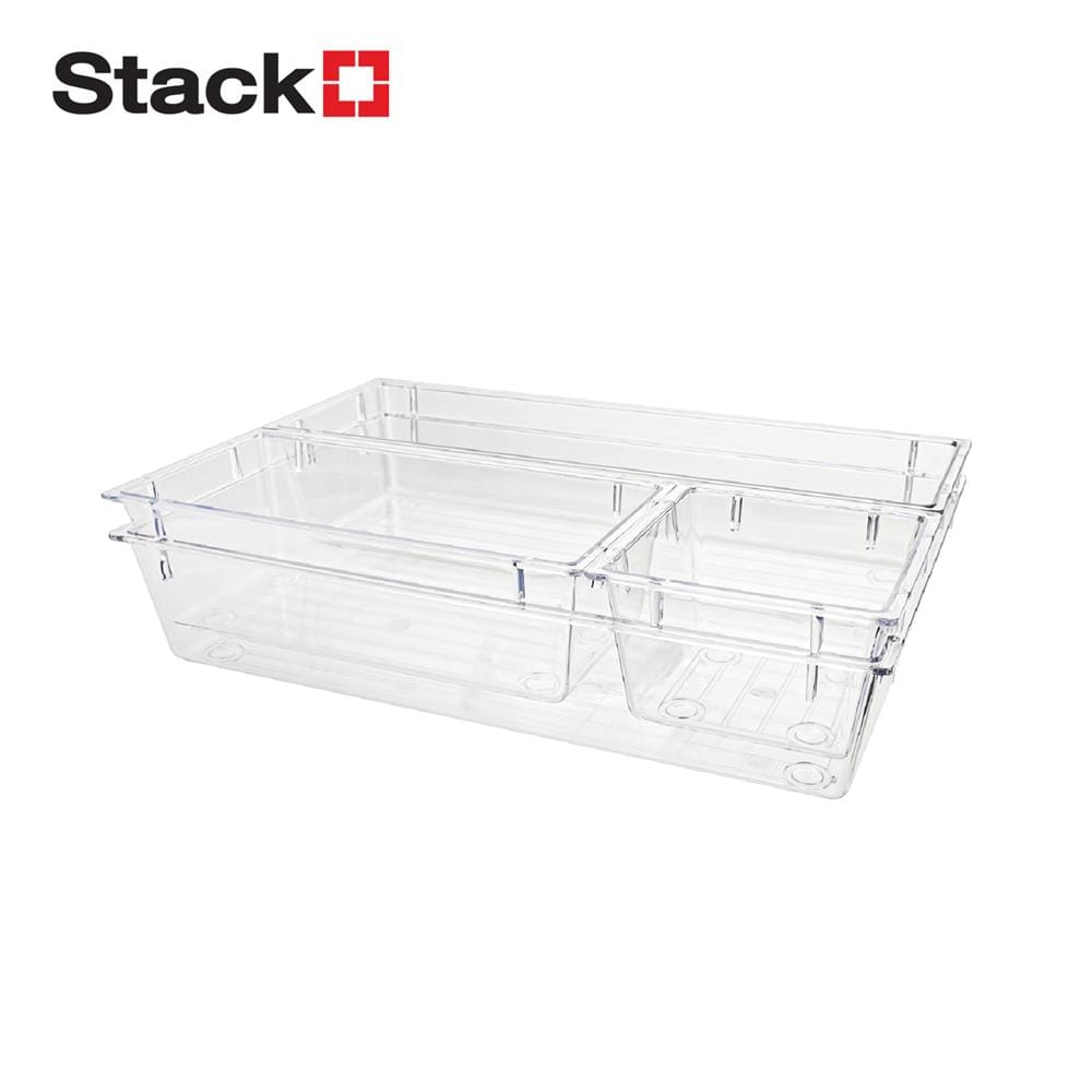 ถาดจัดเก็บของ STACKO BREIS 22x14.5x4.5 ซม. (4 ชิ้น) สีใส_0