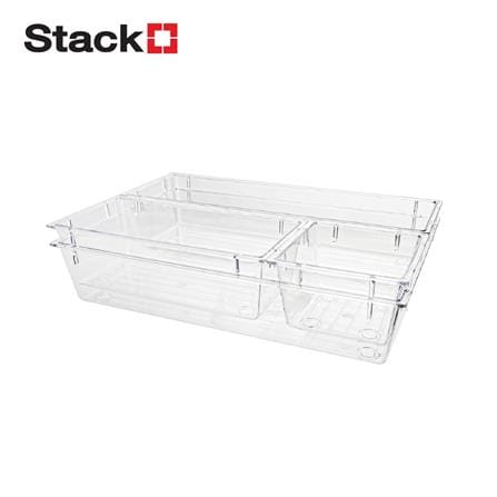ถาดจัดเก็บของ STACKO BREIS 22x14.5x4.5 ซม. (4 ชิ้น) สีใส_1
