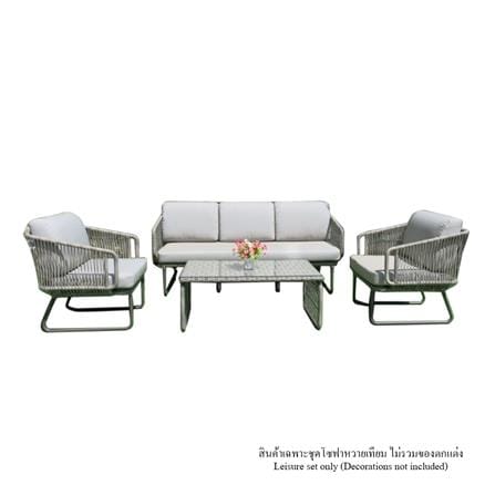 ชุดโซฟาสนาม IVY SF011 FLORENCE สีเทา_0