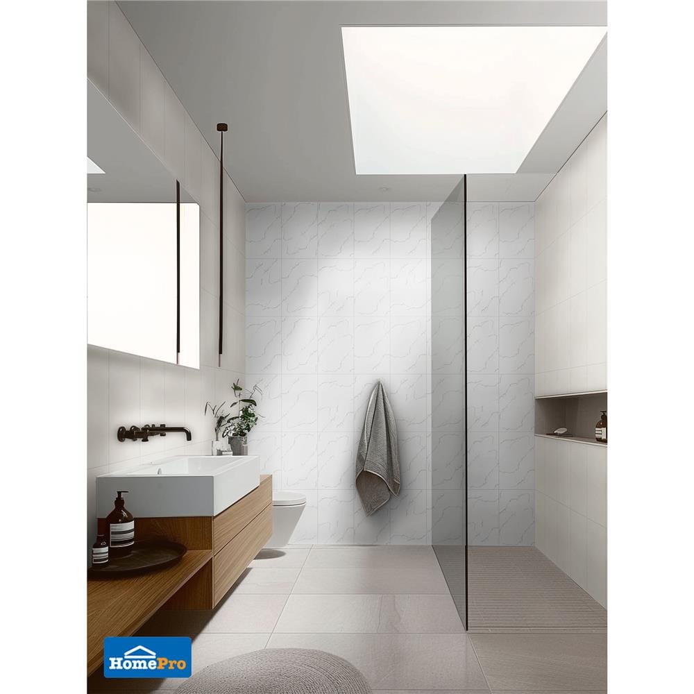 กระเบื้องผนัง 25x40 ซม. ภูผา เมรัลดา ไวท์ A 1 ตร.ม.