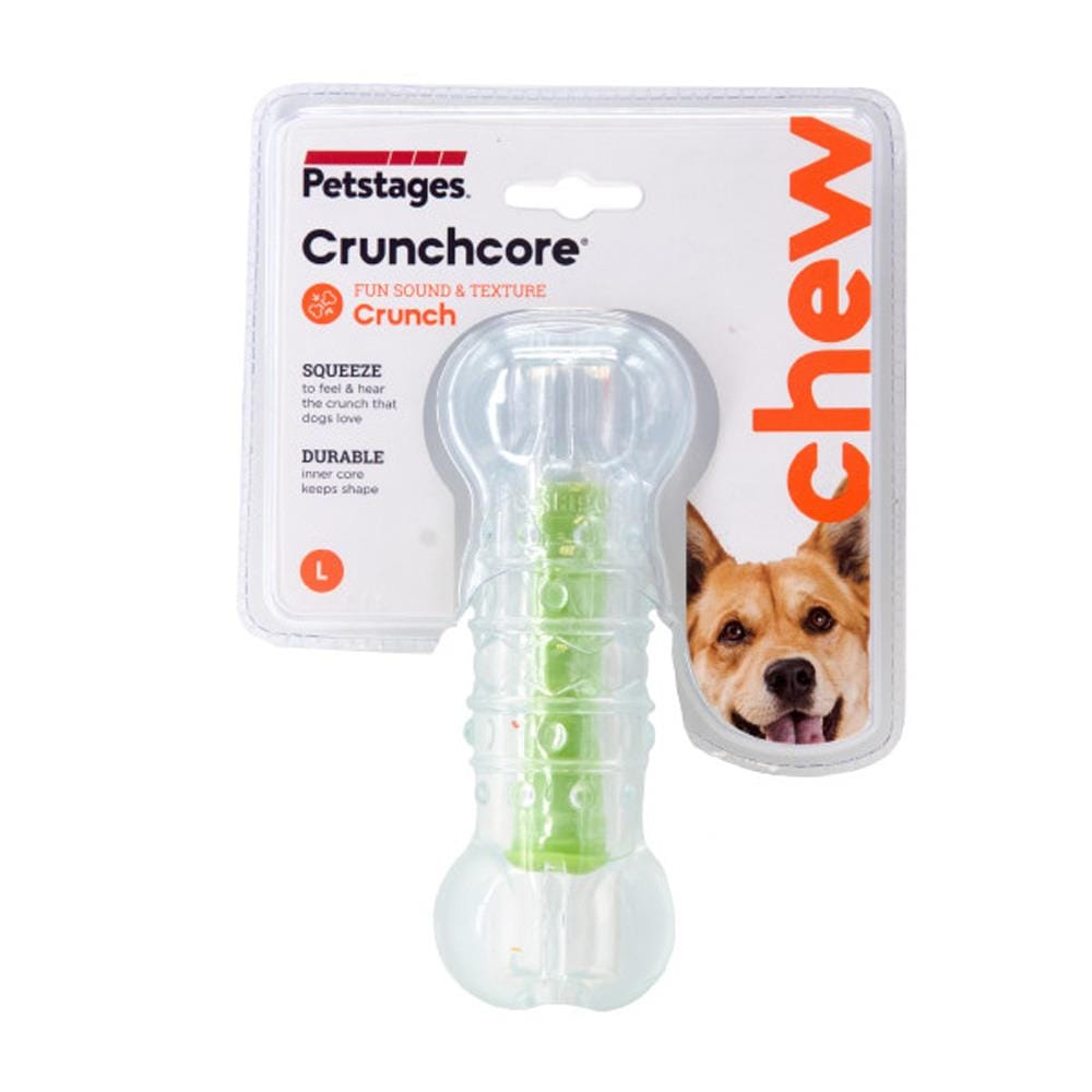 ของเล่นสุนัข PETSTAGES CRUNCHCORE ไซซ์ L สีเขียว