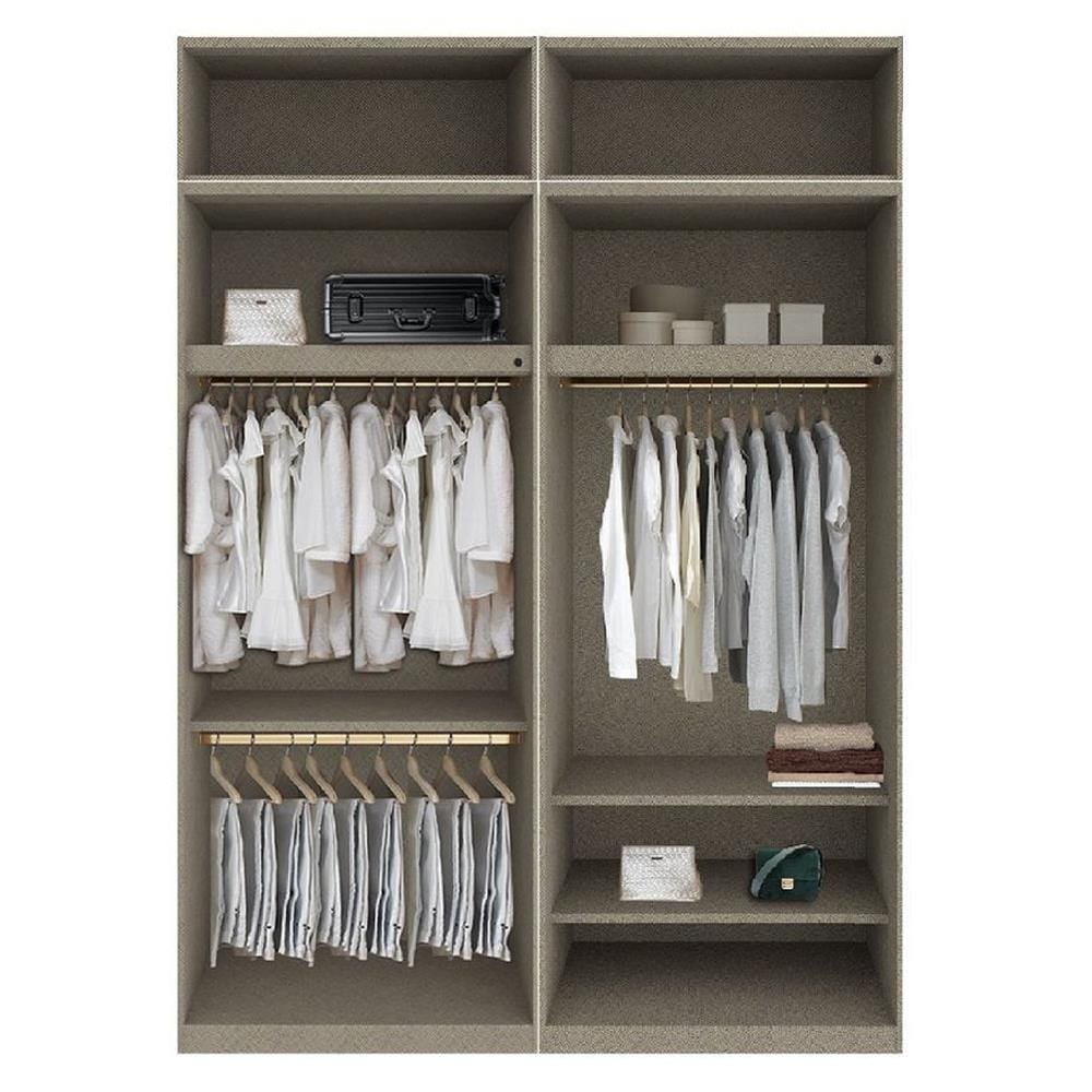ตู้เสื้อผ้า 4 บานเปิด SB BUILT IN WARDROBE PLUS 59061104 200 ซม. สีขาว
