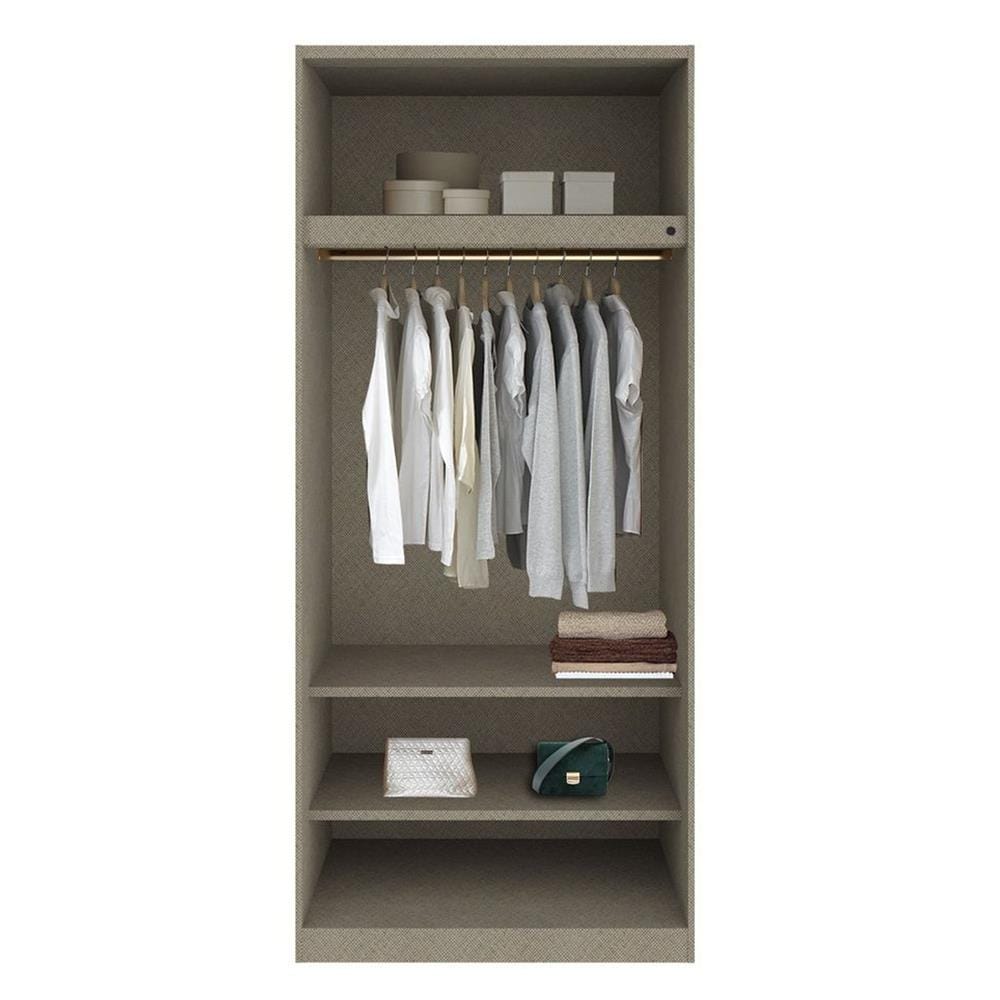 ตู้เสื้อผ้า 2 บานเปิด SB BUILT IN WARDROBE PLUS 59061072 100 ซม. สีเทา