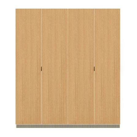 ตู้เสื้อผ้า 4 บานเปิด SB BUILT IN WARDROBE PLUS 59061080 200 ซม. สีไม้อ่อน_0