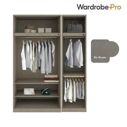 ตู้เสื้อผ้า 3 บานเปิด SB BUILT IN WARDROBE PLUS 59061114 150 ซม. สีไม้อ่อน_2