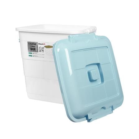 กล่องฝาล็อกทรงสูง STACKO 15 ลิตร 28.5x30x31.5 ซม. สีฟ้า_2