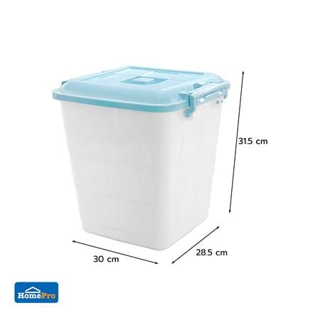 กล่องฝาล็อกทรงสูง STACKO 15 ลิตร 28.5x30x31.5 ซม. สีฟ้า_4
