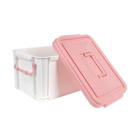 กล่องฝาล็อกหูหิ้ว STACKO 9 ลิตร 23.2x32x18.5 ซม. สีชมพู_3