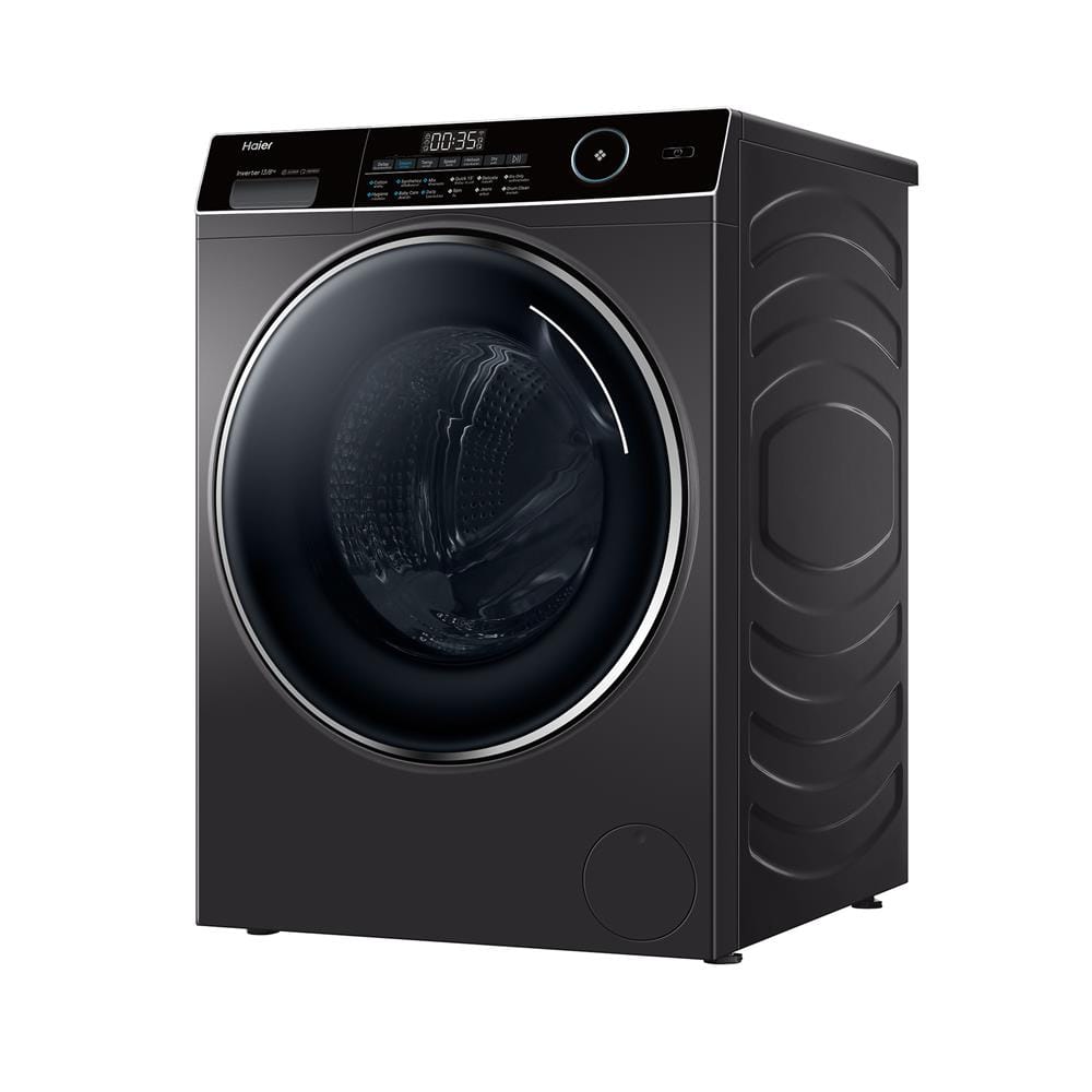เครื่องซักอบผ้าฝาหน้า HAIER HWD130-BP14959S8 13/8 กก. 1400RPM อินเวอร์เตอร์ สีเทาเข้ม