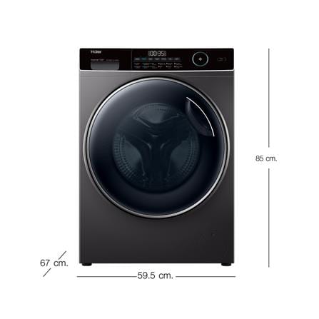 เครื่องซักอบผ้าฝาหน้า HAIER HWD130-BP14959S8 13/8 กก. 1400RPM อินเวอร์เตอร์ สีเทาเข้ม_5