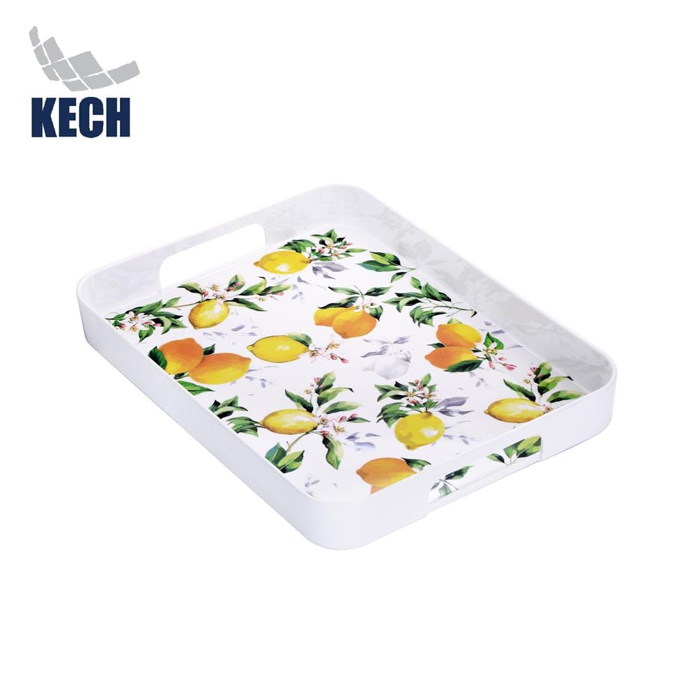 ถาดเหลี่ยมเมลามีน 16 นิ้ว KECH LEMON TREE