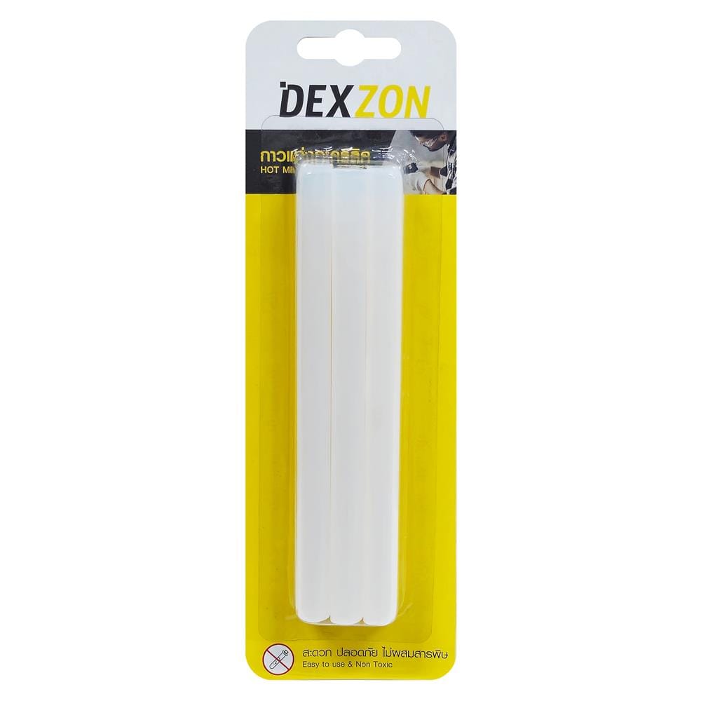 กาวแท่ง DEXZON 1/2 นิ้ว สีใส แพ็ก 6 ชิ้น