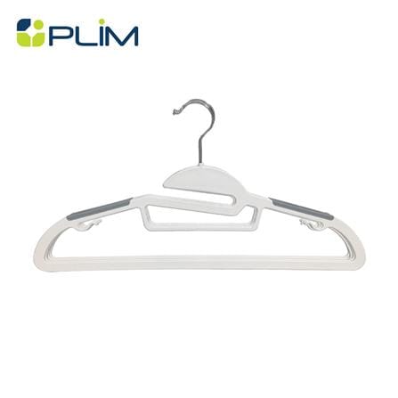 ไม้แขวนเสื้อ PLIM OLIVE 14918 สีขาว/เทา แพ็ก 5 ชิ้น_0