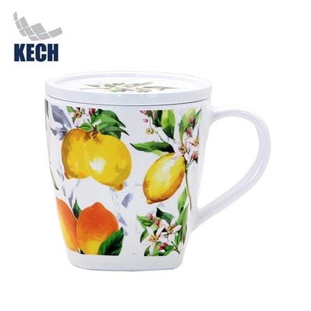 ถ้วยหูพร้อมฝาเมลามีน 400 มล. KECH LEMON TREE_0
