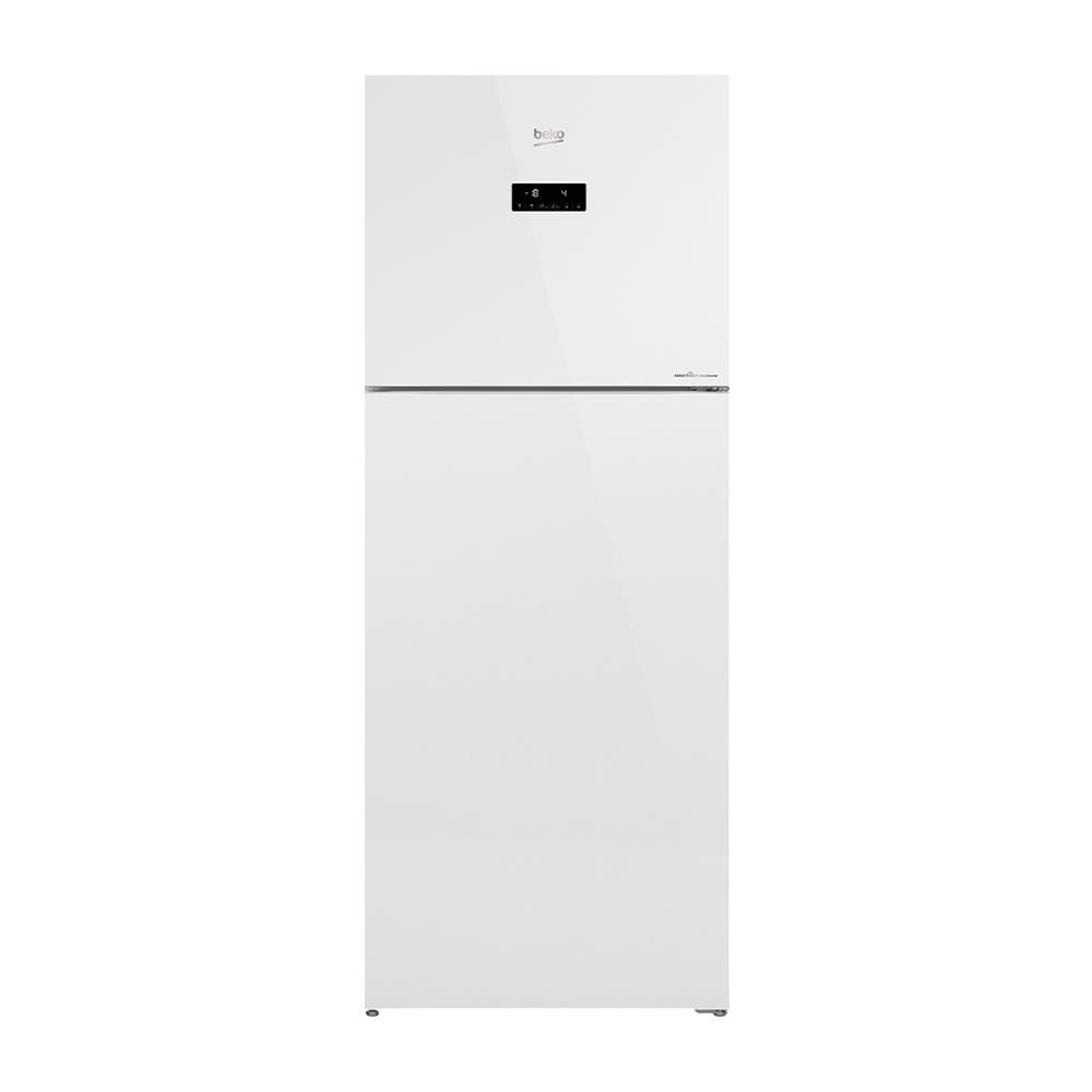 ตู้เย็น 2 ประตู BEKO RDNT470E10VZJHFGW 14.6 คิว กระจกขาว