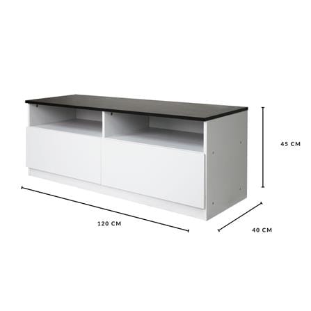 ตู้วางทีวี LUVORA ARMADIO LVR0033 120 ซม. สีขาว/น้ำตาลเข้ม_6