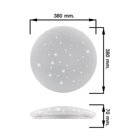 ไฟเพดาน LED NAGAS SC-ECO STAR 15 นิ้ว 32 วัตต์ DAYLIGHT สีขาว_5