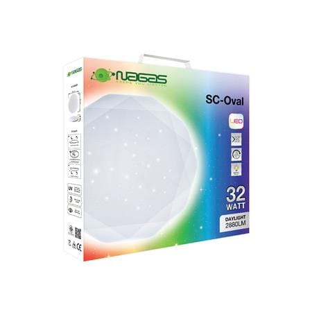 ไฟเพดาน LED NAGAS SC-OVAL 15 นิ้ว 32 วัตต์ DAYLIGHT สีขาว_4