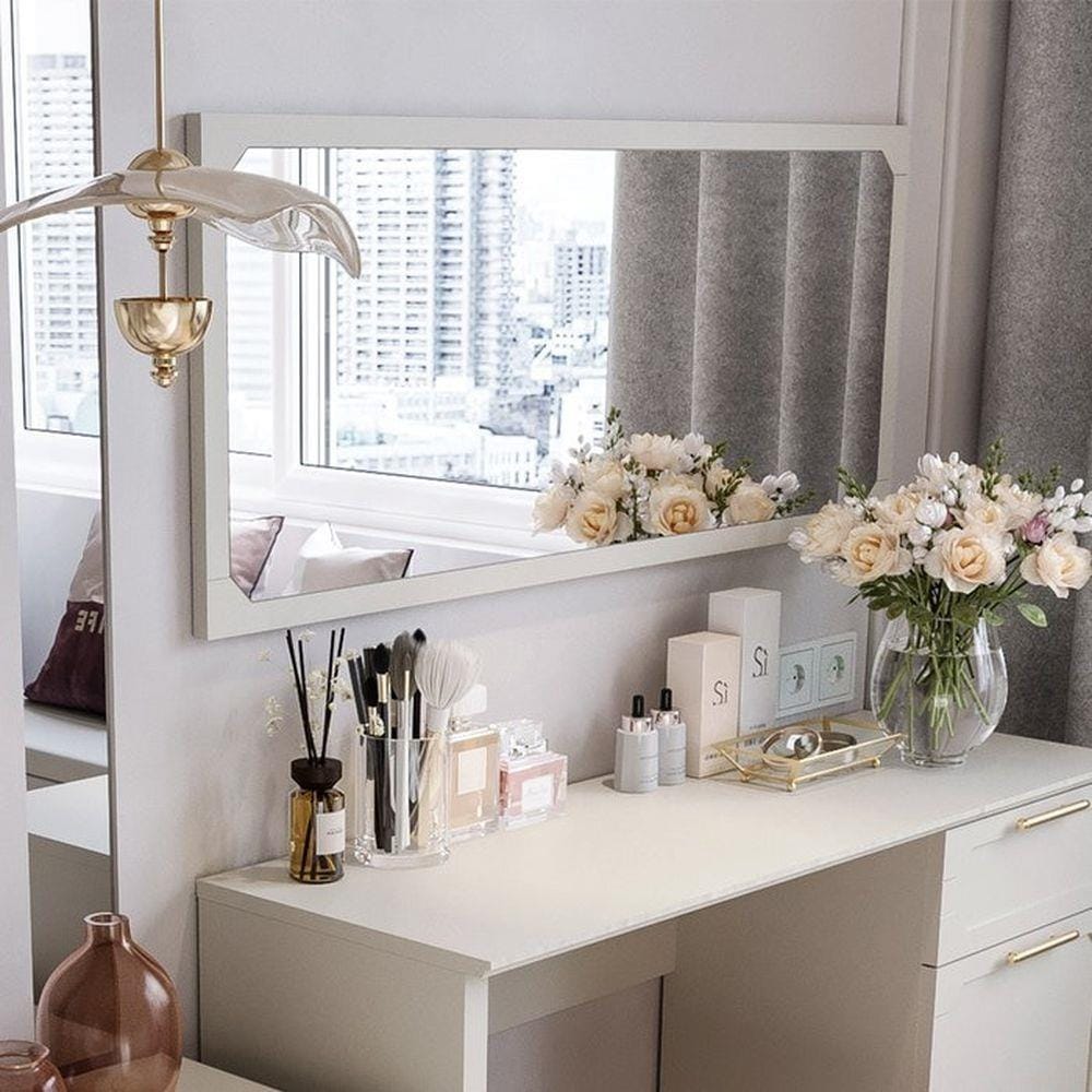 กระจกสำหรับตกแต่ง SB FURNITURE QUINN 19228848 120 ซม. สี MAGIC GREY