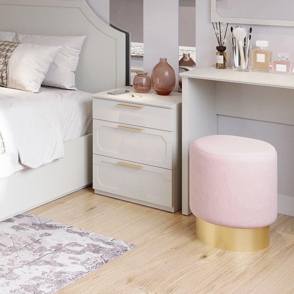 ตู้ข้างเตียง SB FURNITURE QUINN 19228841 50 ซม. สีเทาอ่อน