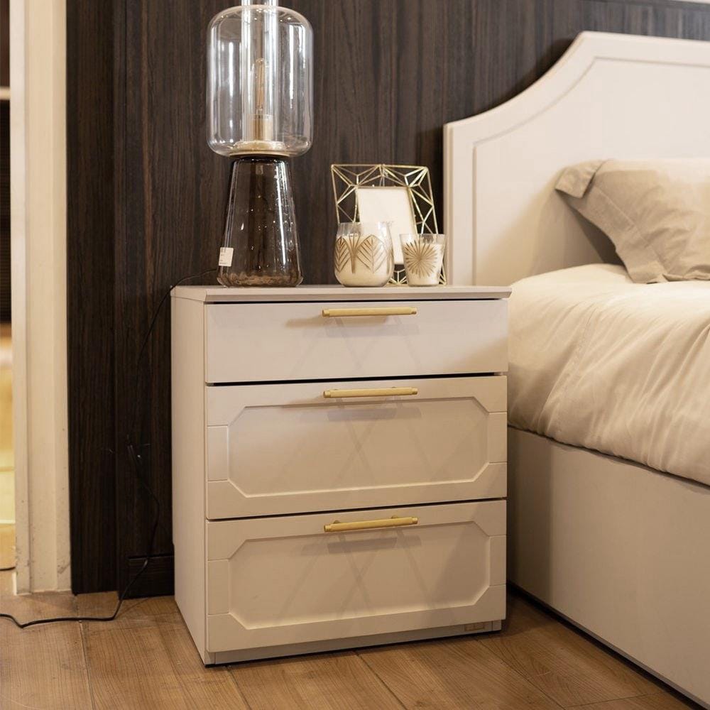 ตู้ข้างเตียง SB FURNITURE QUINN 19228841 50 ซม. สีเทาอ่อน