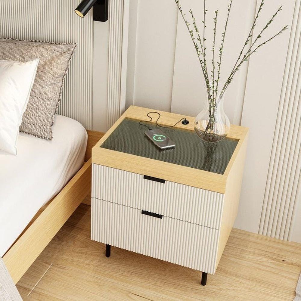 ตู้ข้างเตียง SB FURNITURE 19228161 WHIZ 50 ซม. สีเทาอ่อน