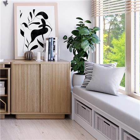 ตู้เตี้ย SB FURNITURE VALLEY 19230520 80 ซม. สีไม้อ่อน_4