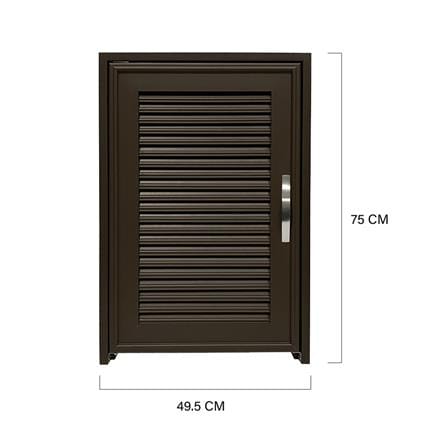 บานถังแก๊ส CABIN BELLA 49.5x75 ซม. สีโอ๊ก_5