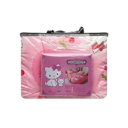 ชุดผ้าปูที่นอน 5 ฟุต 6 ชิ้น TULIP CHARMMYKITTY 60205-DLC138_3