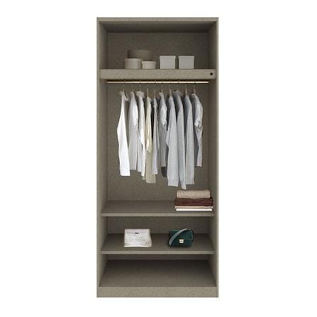 ตู้เสื้อผ้า 2 บานเปิด SB BUILT IN WARDROBE PLUS 59061075 100 ซม. สี CANYON OAK_2