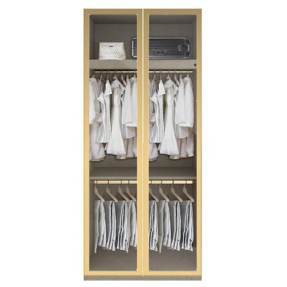 ตู้เสื้อผ้า 2 บานเปิด SB BUILT IN WARDROBE PLUS 59061078 100 ซม. สี RIO BROWN