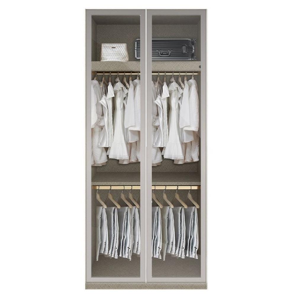 ตู้เสื้อผ้า 2 บานเปิด SB BUILT IN WARDROBE PLUS 59061084 100 ซม. สี RIO BROWN
