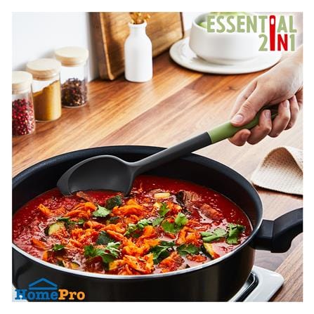 กระบวยแบน 28 ซม. TEFAL ESSENTIAL 2 IN 1 K2791024 สีเขียว_2