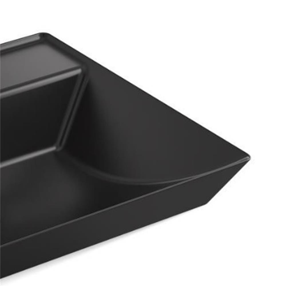 อ่างล้างหน้าวางบน KOHLER K-21059X-8-HB1 สีดำ