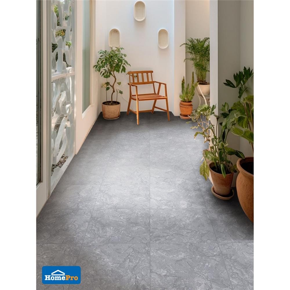 กระเบื้องพื้นพอร์ซเลน  40x40 ซม. TARA เฮลก้า เทา (HYG) PM 0.96 ตร.ม.