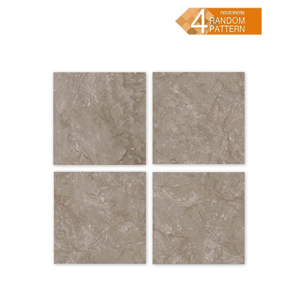 กระเบื้องพื้นพอร์ซเลน  40x40 ซม. เฮลก้า น้ำตาล (HYG) PM 0.96 ตร.ม.