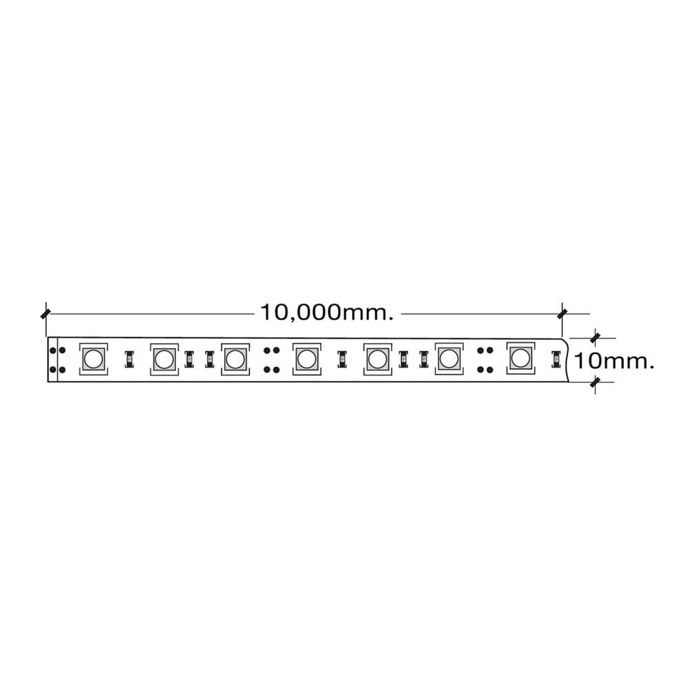 ไฟเส้น LED HI-TEK 7 วัตต์ 10 เมตร DAYLIGHT