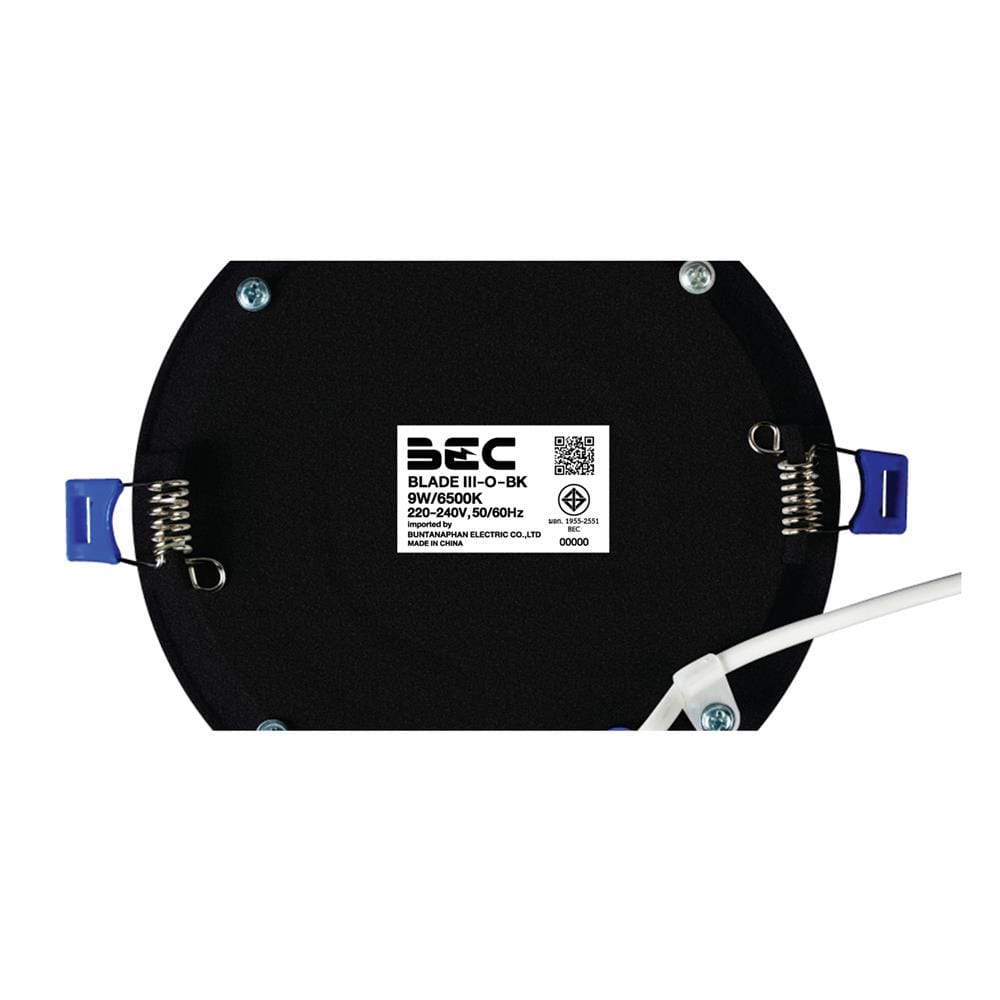 ดาวน์ไลท์ LED BEC BLADE III O-BK 5.6 นิ้ว 9 วัตต์ DAYLIGHT สีดำ