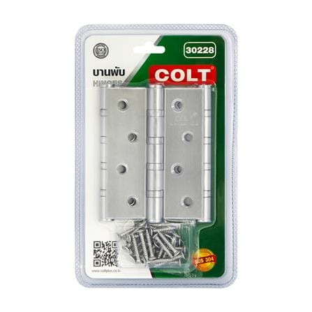 บานพับ 4X3 นิ้ว X 2 มม. COLT 30228 SUS304 สีสเตนเลส (แพ็ก 3 ชิ้น)_3