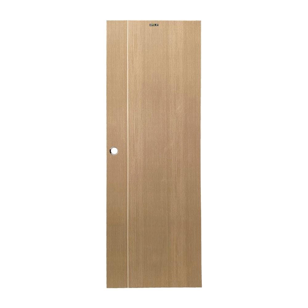 ประตูห้องน้ำ UPVC AZLE WB1 70X200 ซม. สีน้ำตาลเข้ม เจาะลูกบิด