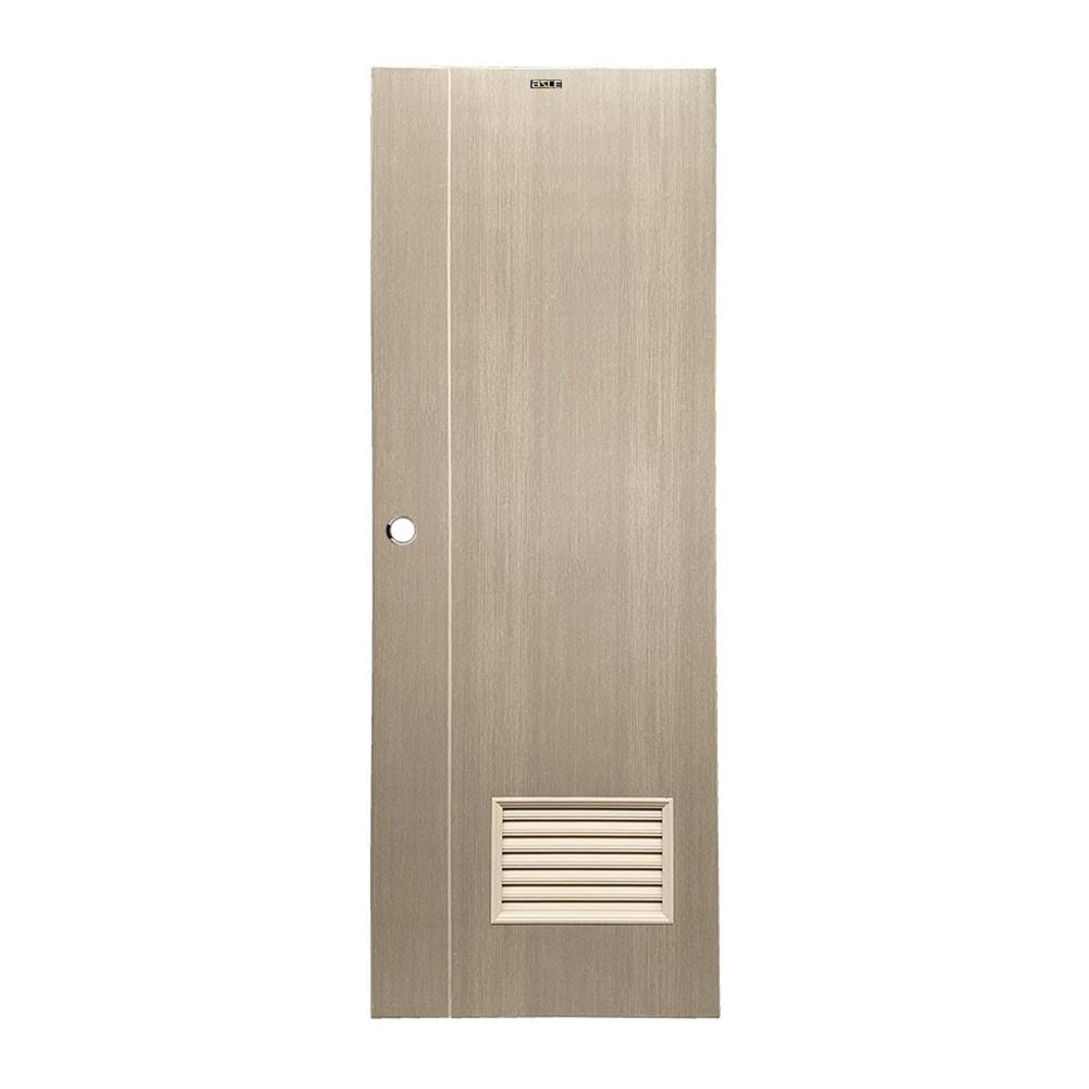 ประตูห้องน้ำ UPVC เจาะลูกบิด AZLE WB2 70x200 ซม. สี WHITE/GREY