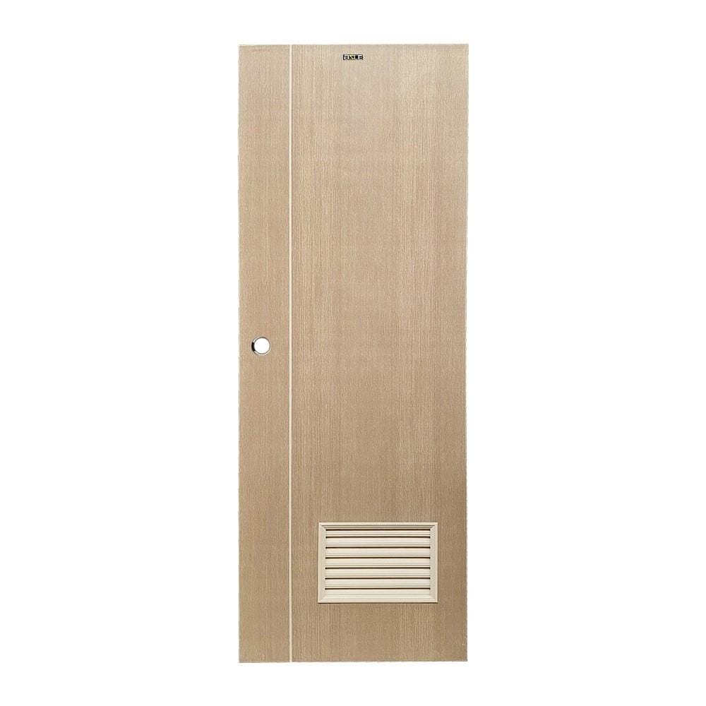 ประตูห้องน้ำ UPVC เจาะลูกบิด AZLE WB2 70x200 ซม. สีน้ำตาล