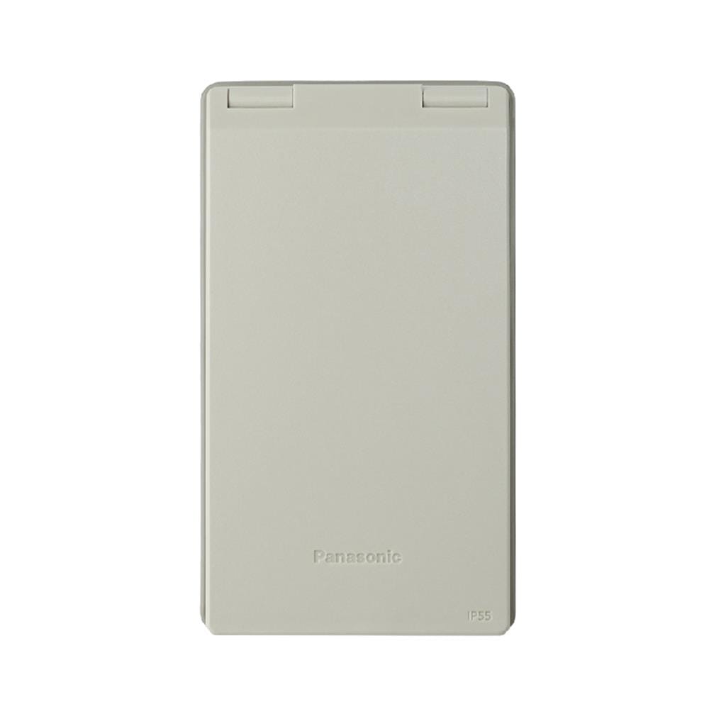 หน้ากากกันน้ำ 2 ช่องกลาง PANASONIC WEG79029K สีครีม