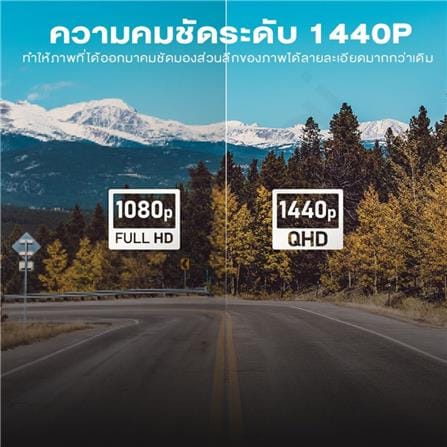 กล้องติดรถยนต์ 70MAI DASH CAM A400-1 3.6 ล้านพิกเซล สีเทา_3