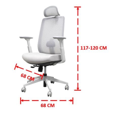 เก้าอี้สุขภาพ WORKSCAPE GEMINI WCH-00049 สีเทา_5